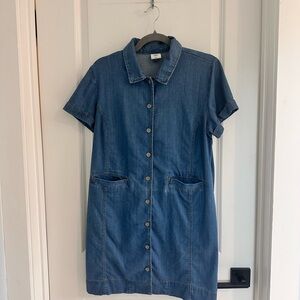 CAbi Piece of Cake Blue Denim Shirt Dress